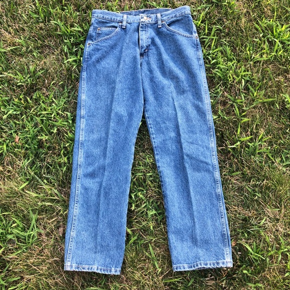 Unisex Wrangler Straight Leg Jeans - Picture 3 of 4